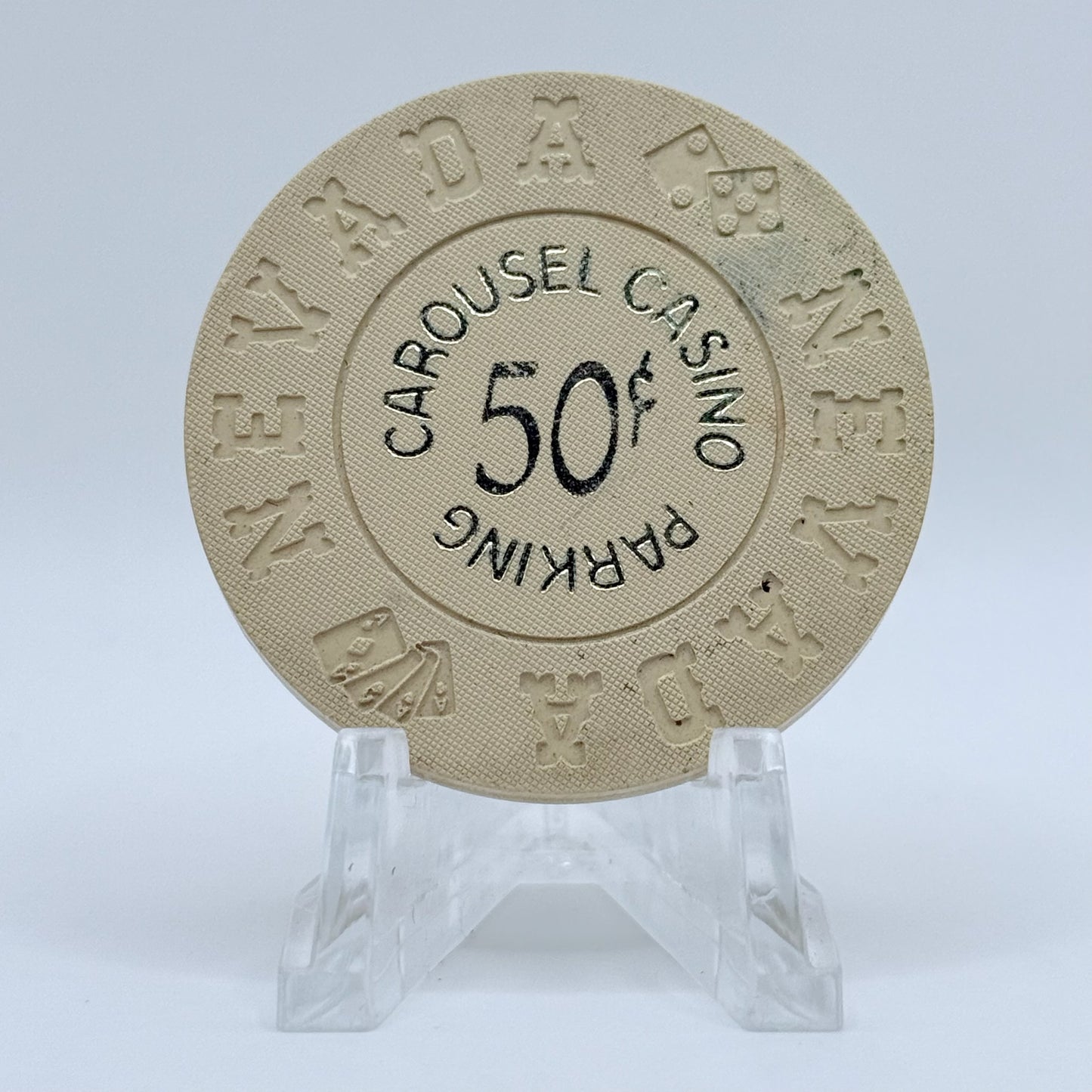 Carousel Las Vegas Nevada 1970 $0.50 Casino Chip N1424