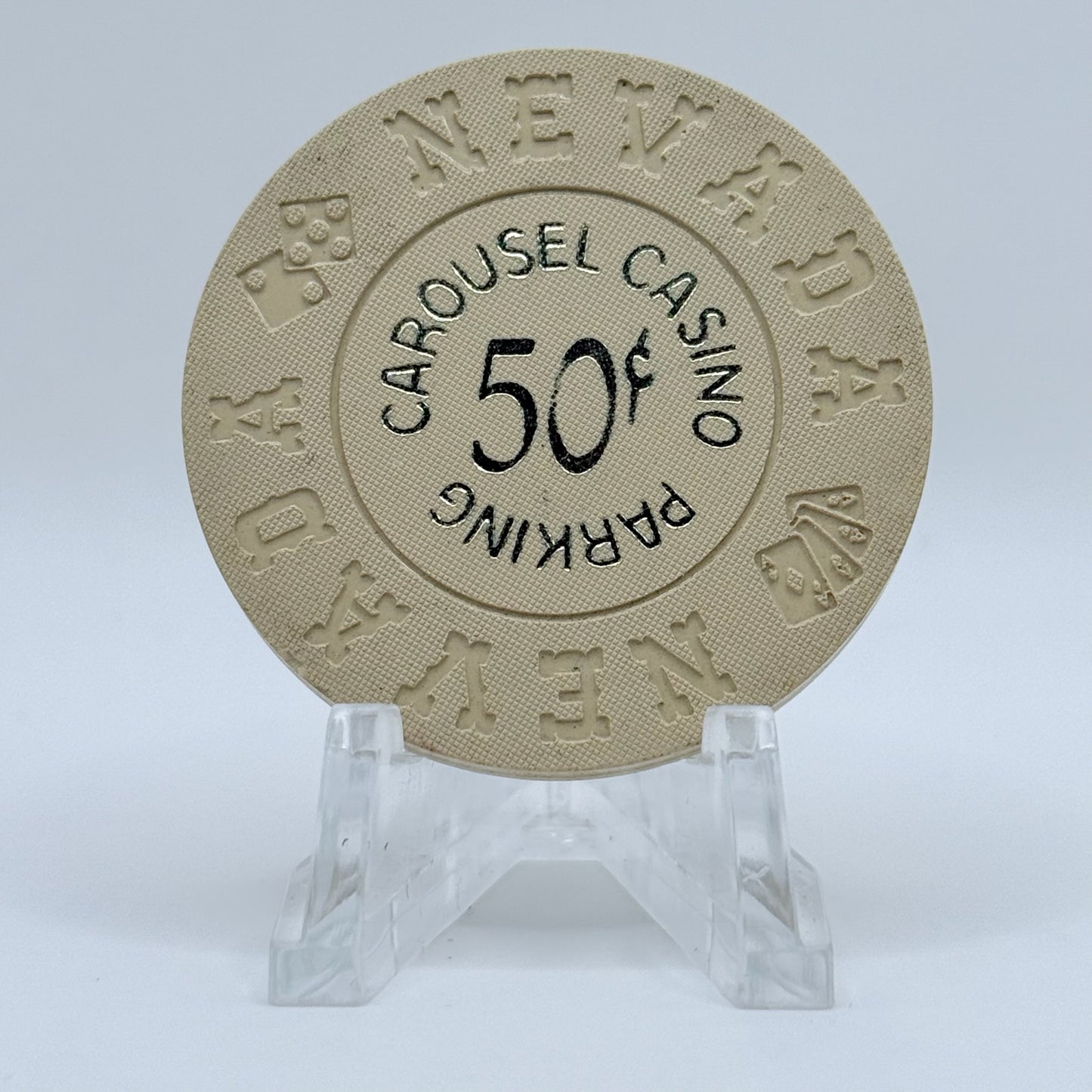 Carousel Las Vegas Nevada 1970 $0.50 Casino Chip N1424