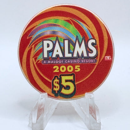 Palms Casino Resort Las Vegas Nevada 2005 'Jack' Series 35 $5 Casino Chip E4181