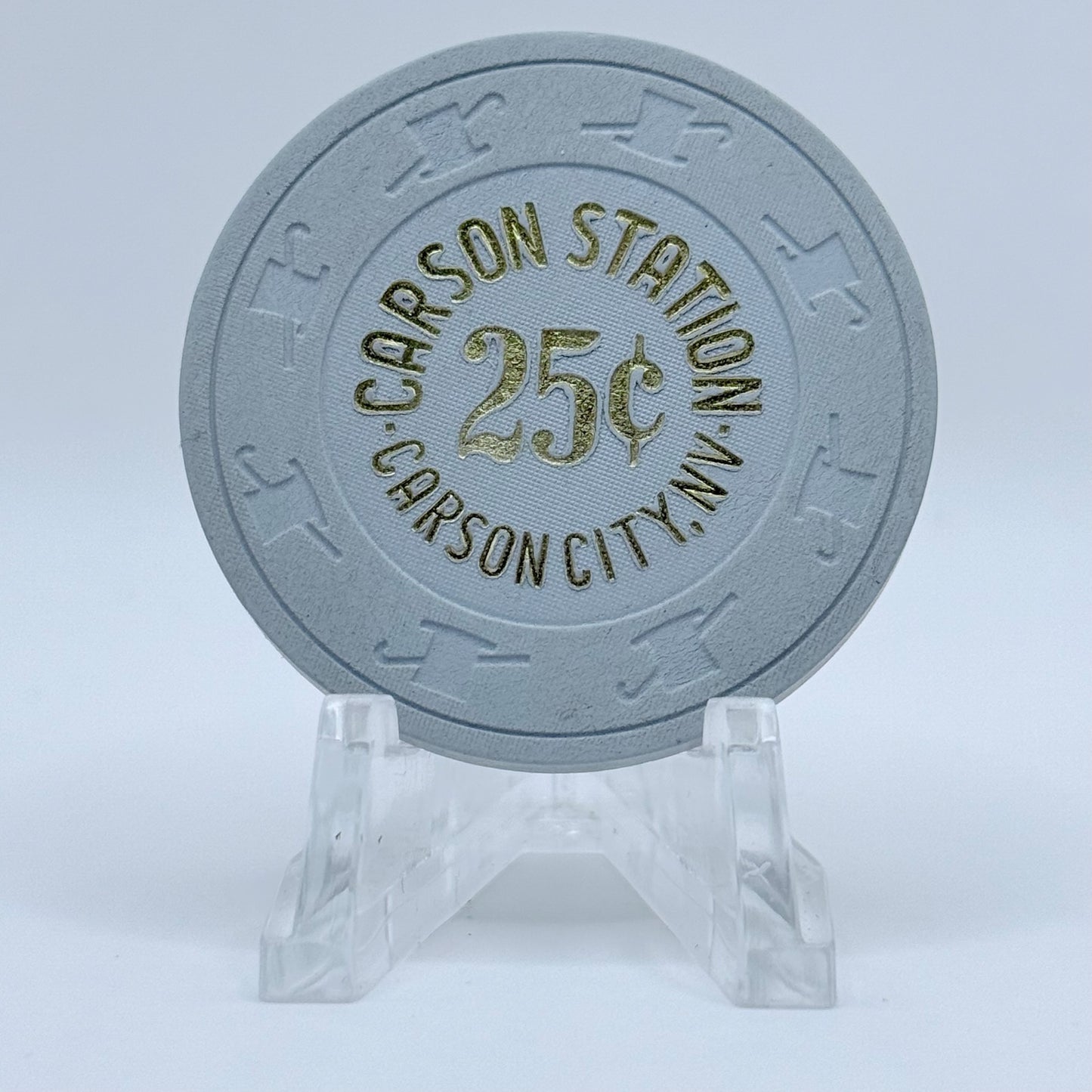 Carson Station Carson City Nevada 1989 $0.25 Casino Chip N5004