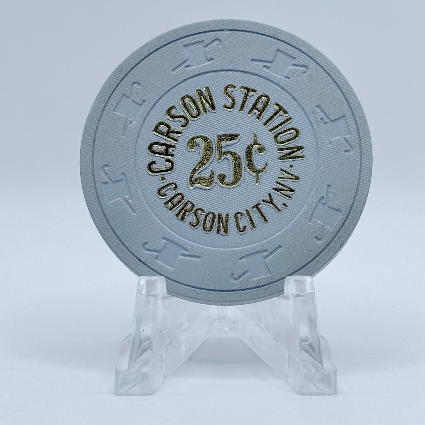 Carson Station Carson City Nevada 1989 $0.25 Casino Chip N5004