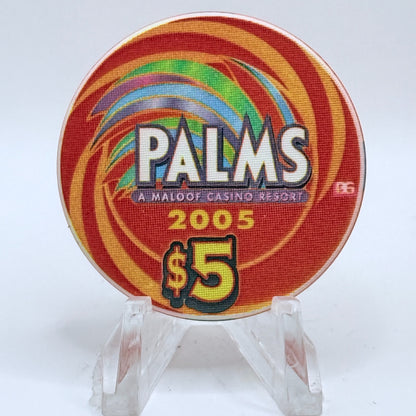 Palms Casino Resort Las Vegas Nevada 2005 'Queen' Series 35 $5 Casino Chip E4183