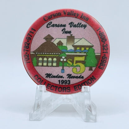 Carson Valley Inn Minden Nevada 1993 'Collectors Edition' LE $5 Casino Chip N7445