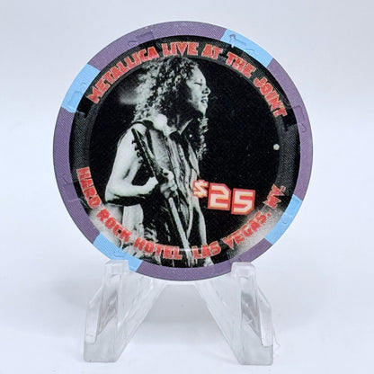 Hard Rock - Las Vegas Nevada 2003 'Metallica Live At The Joint New Year's Eve' LE $25 Casino Chip E0786
