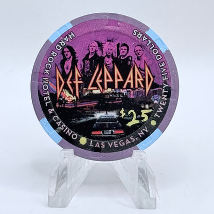 Hard Rock - Las Vegas Nevada 2013 'Def Leppard Viva! Hysteria' LE $25 Casino Chip D1040