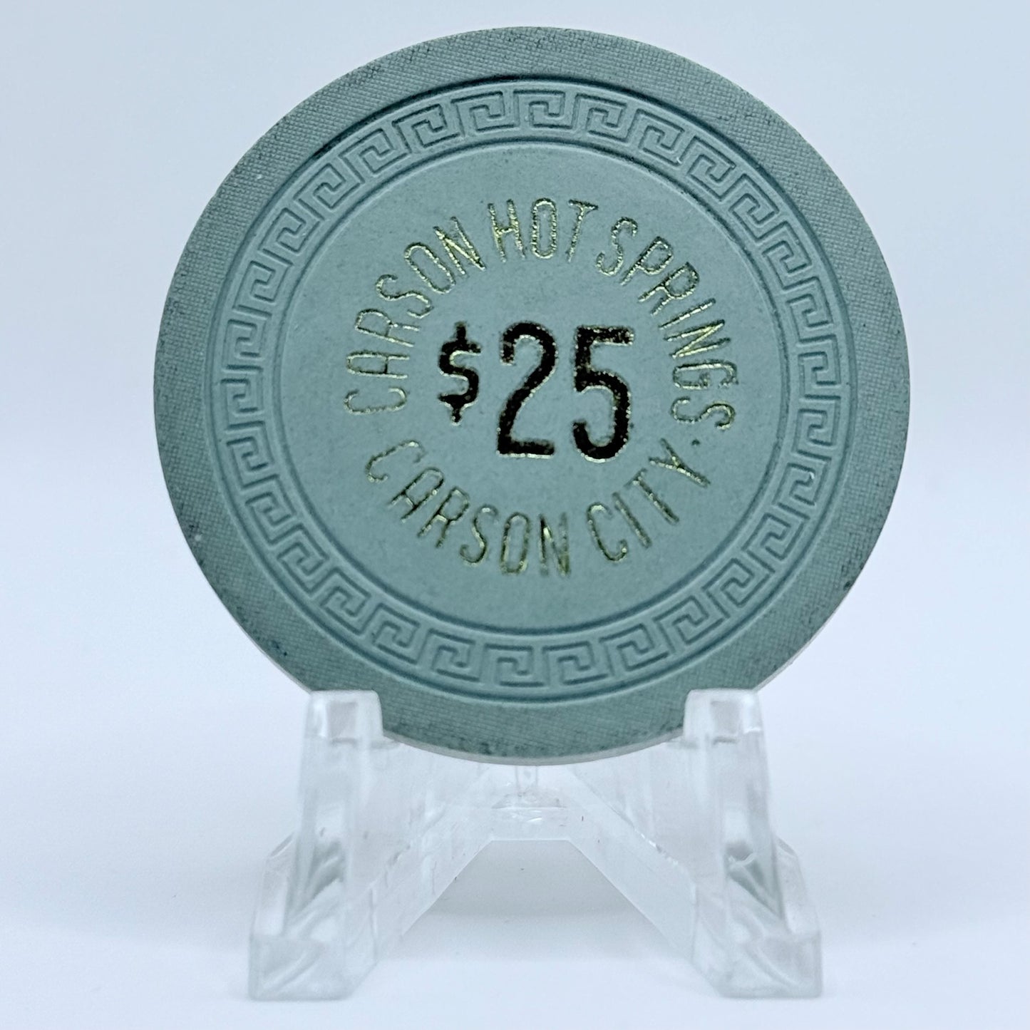 Carson Hot Springs Carson City Nevada 1963 $25 Casino Chip N7197