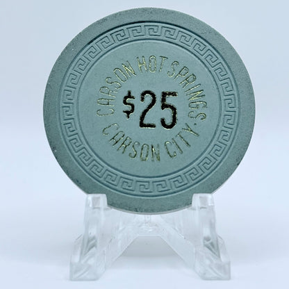 Carson Hot Springs Carson City Nevada 1963 $25 Casino Chip N7197
