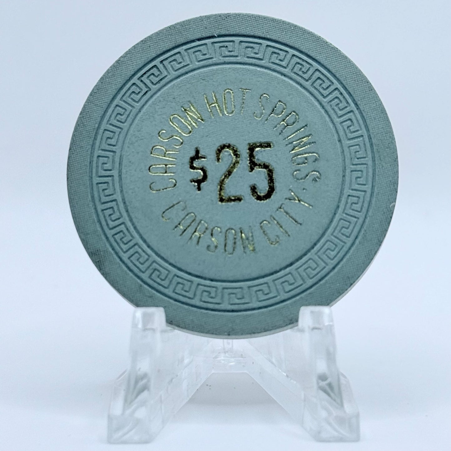 Carson Hot Springs Carson City Nevada 1963 $25 Casino Chip N7197