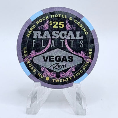 Hard Rock - Las Vegas Nevada 2015 'Rascal Flatts - Vegas Riot!' LE $25 Casino Chip D1776