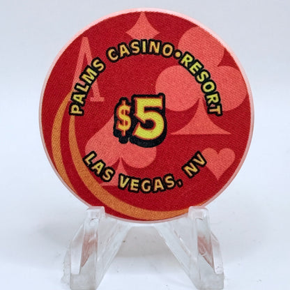 Palms Casino Resort Las Vegas Nevada 2002 'Ace' Series 17 LE $5 Casino Chip V9434