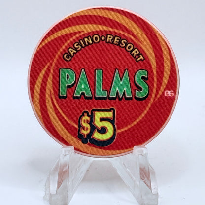 Palms Casino Resort Las Vegas Nevada 2002 'Ace' Series 17 LE $5 Casino Chip V9434