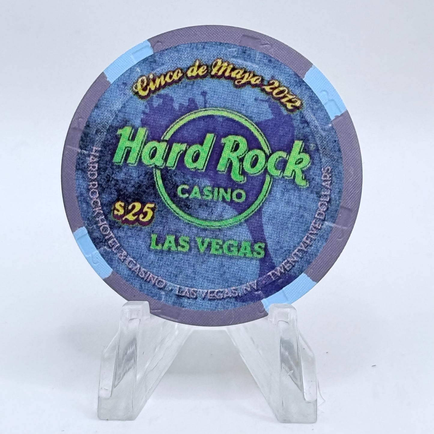 Hard Rock - Las Vegas Nevada 2012 'Cinco De Mayo' LE $25 Casino Chip D0668