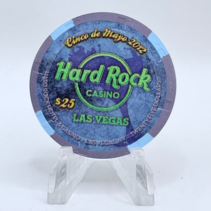 Hard Rock - Las Vegas Nevada 2012 'Cinco De Mayo' LE $25 Casino Chip D0668