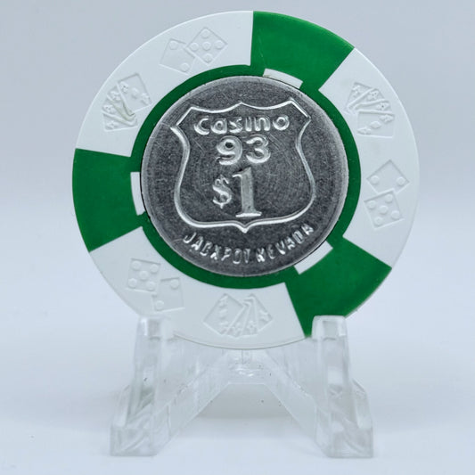 Casino 93 Jackpot Nevada $1 Casino Chip N7450