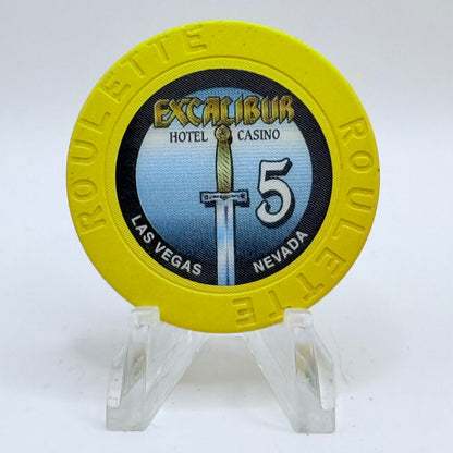 Excalibur Las Vegas Nevada 1998 Series 205 Roulette Casino Chip V2382