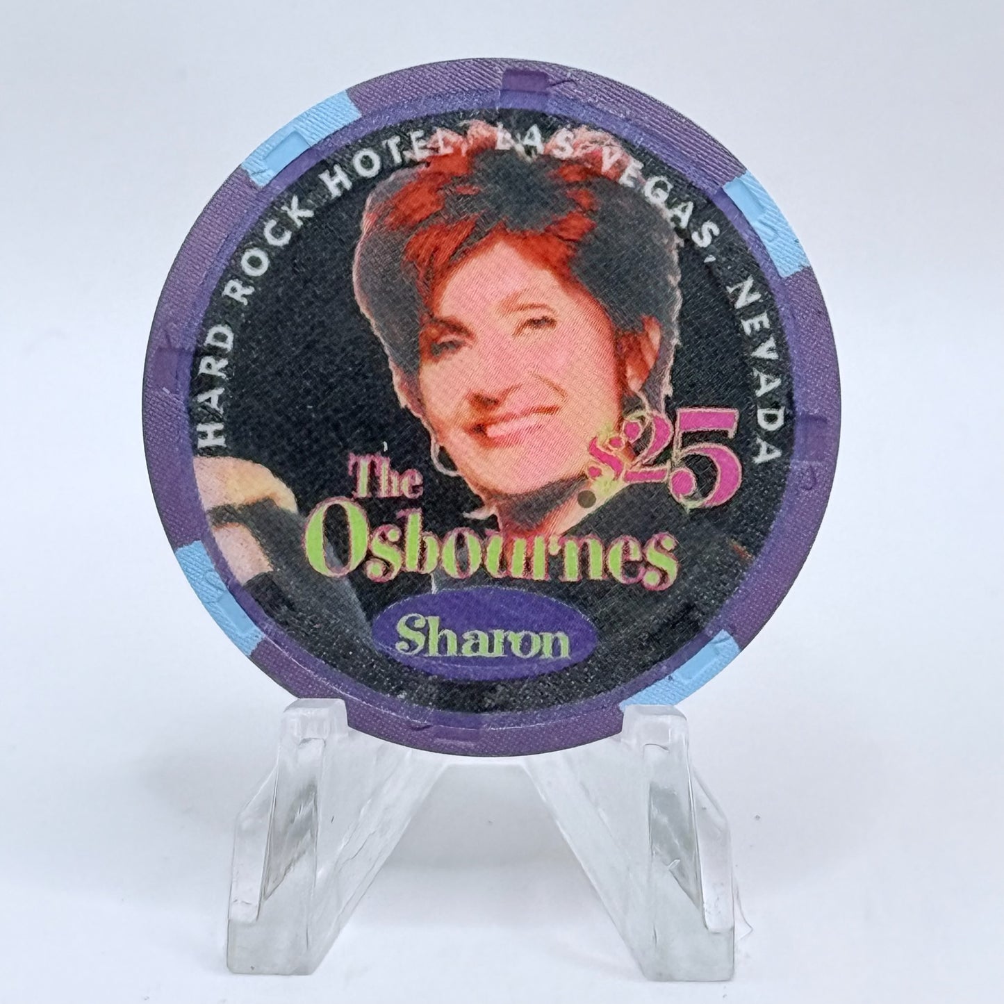 Hard Rock - Las Vegas Nevada 'The Osbournes, Sharon' LE $25 Casino Chip E0788
