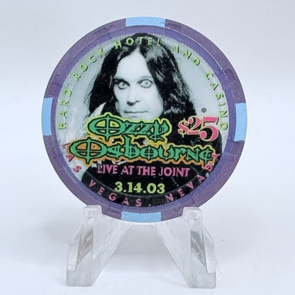 Hard Rock - Las Vegas Nevada 'The Osbournes, Sharon' LE $25 Casino Chip E0788