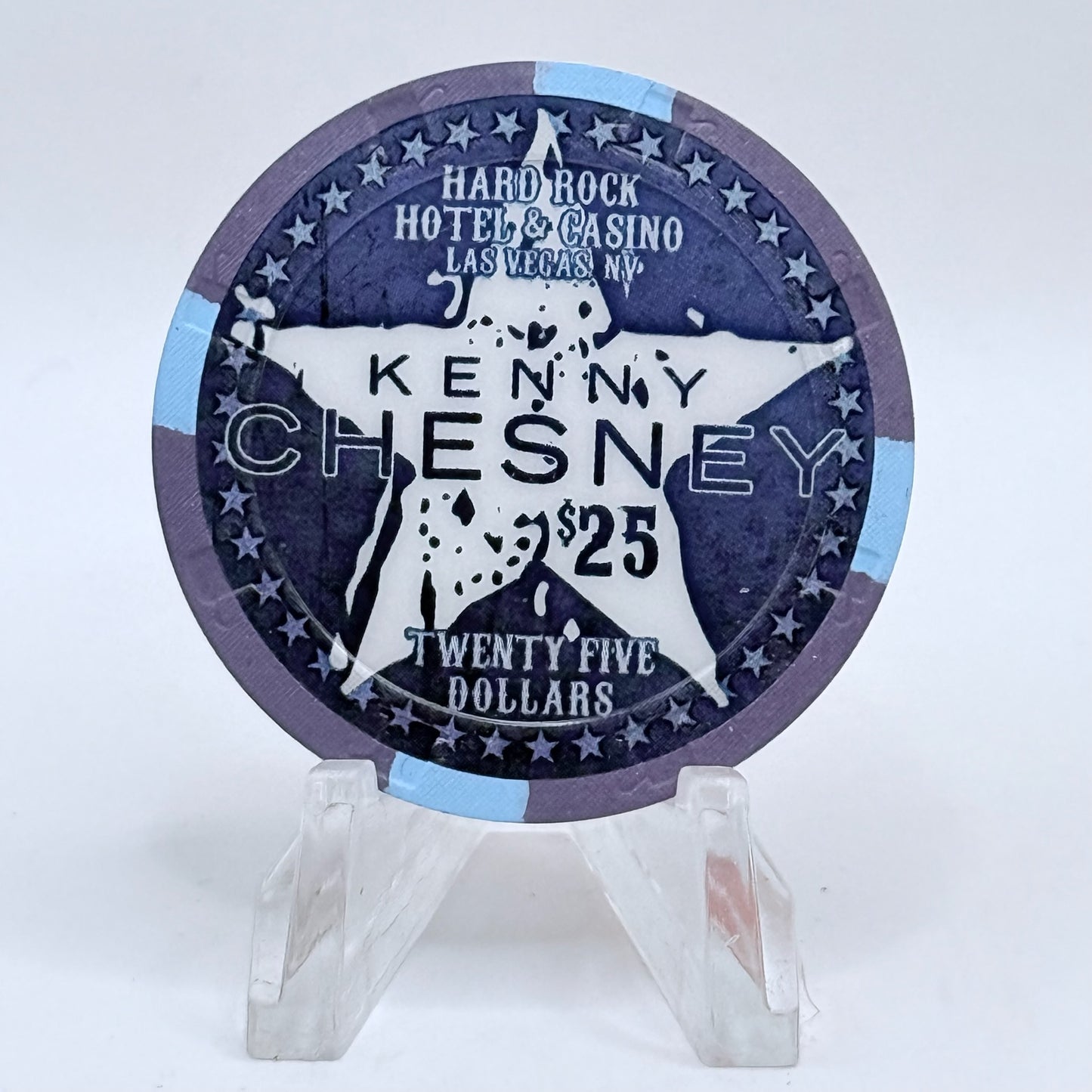 Hard Rock - Las Vegas Nevada 2015 'Kenny Chesney' LE $25 Casino Chip D1993
