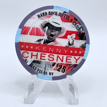 Hard Rock - Las Vegas Nevada 2015 'Kenny Chesney' LE $25 Casino Chip D1993