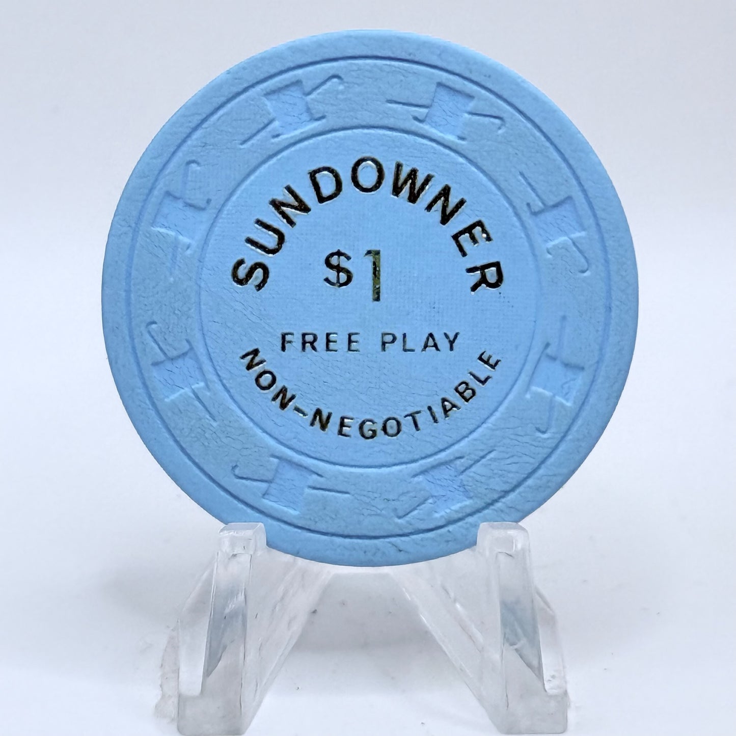 Sundowner Reno Nevada 1980s $1 NCV Casino Chip N2896