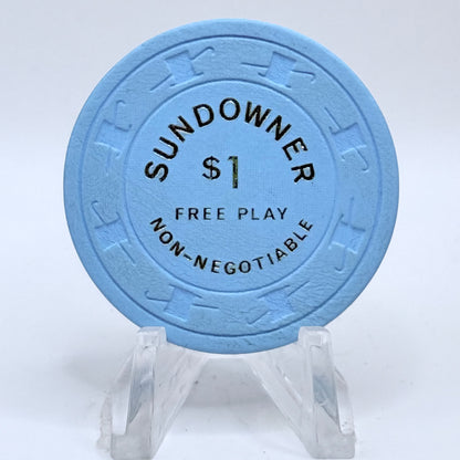Sundowner Reno Nevada 1980s $1 NCV Casino Chip N2896
