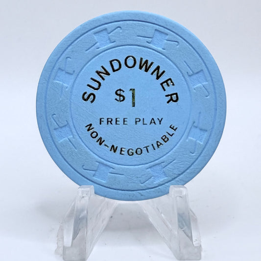 Sundowner Reno Nevada 1980s $1 NCV Casino Chip N2896