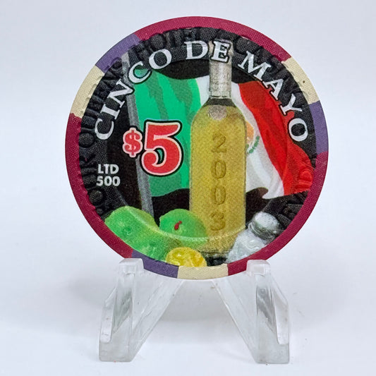 Four Queens Las Vegas Nevada 2003 'Cinco De Mayo' LE $5 Casino Chip E0532