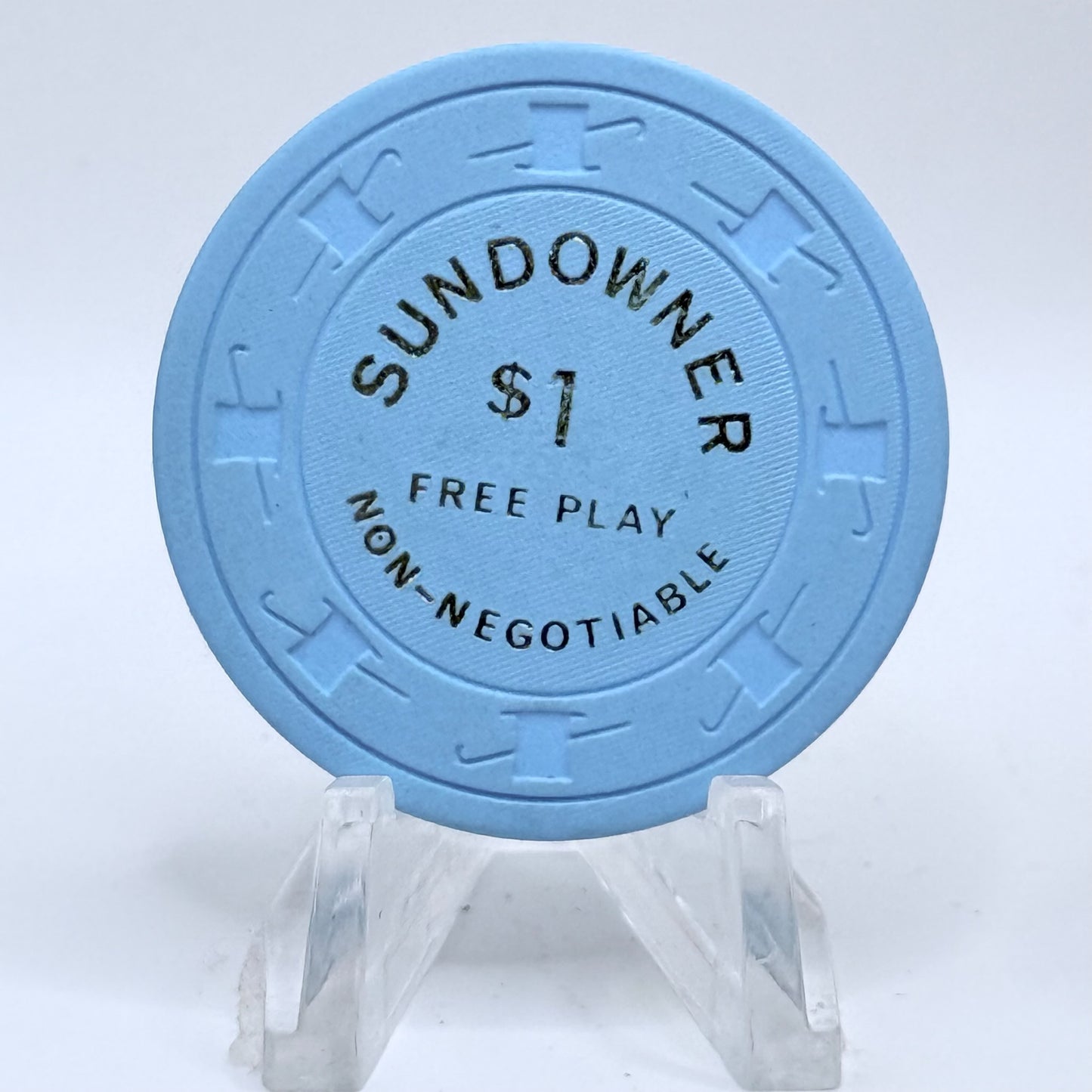 Sundowner Reno Nevada 1980s $1 NCV Casino Chip N2896