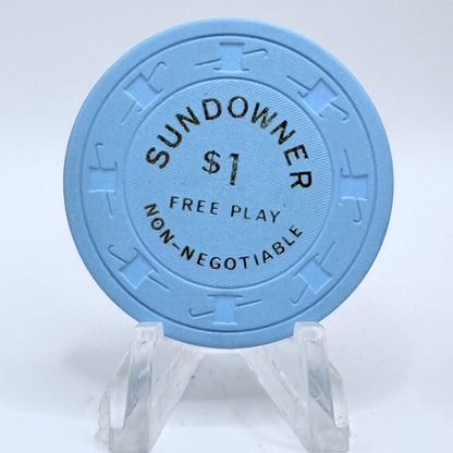 Sundowner Reno Nevada 1980s $1 NCV Casino Chip N2896