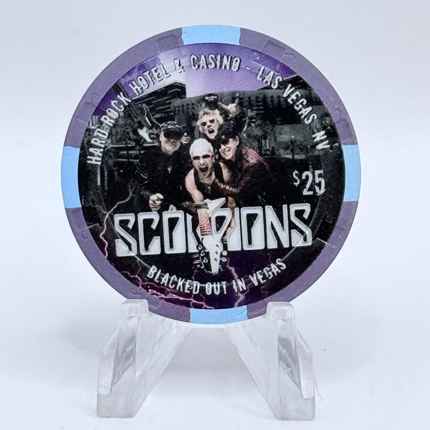 Hard Rock - Las Vegas Nevada 2016 'Scorpions' LE $25 Casino Chip D2467