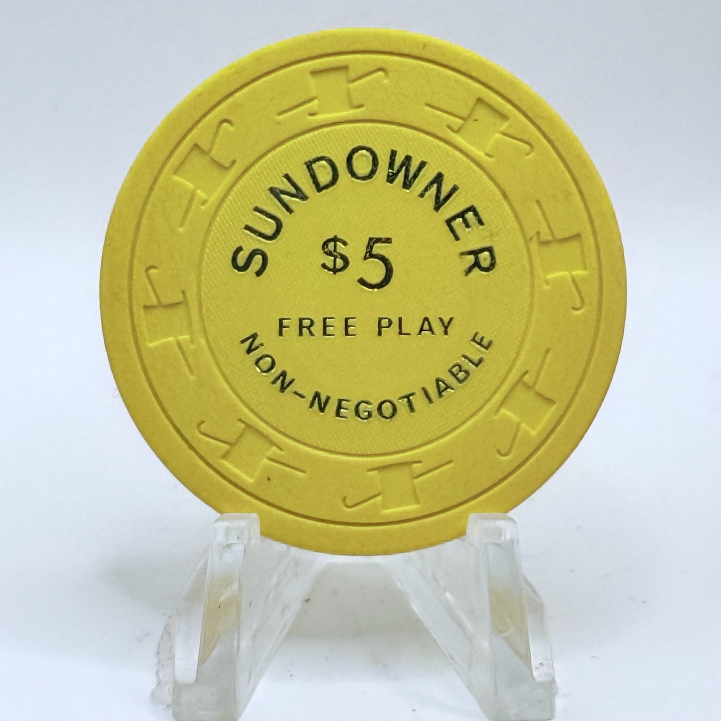 Sundowner Reno Nevada 1980s $5 NCV Casino Chip N2786