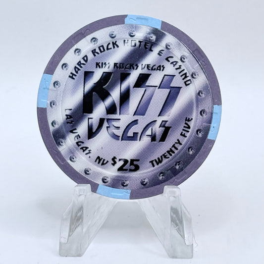 Hard Rock - Las Vegas Nevada 2014 'Kiss' LE $25 Casino Chip D1631