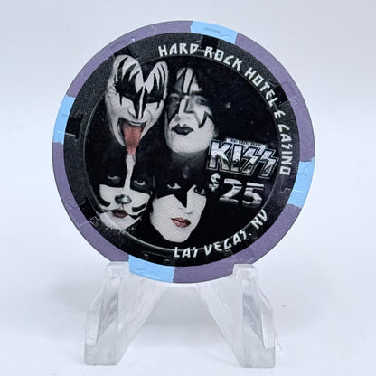 Hard Rock - Las Vegas Nevada 2014 'Kiss' LE $25 Casino Chip D1631