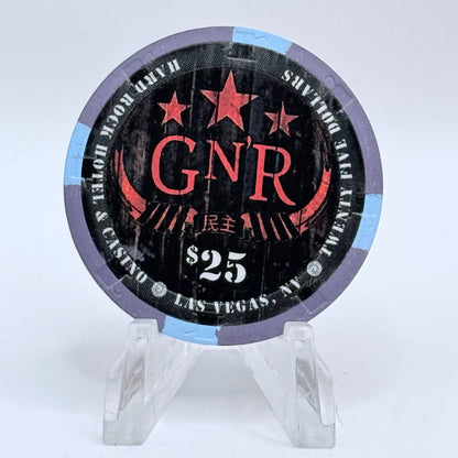 Hard Rock - Las Vegas Nevada 2012 'Guns N' Roses - Welcome To Paradise City' LE $25 Casino Chip D0820