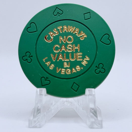 Castaways Hotel Casino Bowling Las Vegas Nevada 2003 Series 1 Green NCV Casino Chip E9886