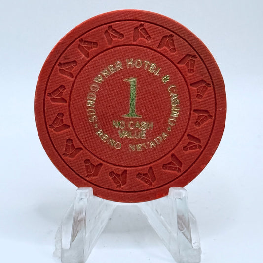 Sundowner Reno Nevada 1990s $1 NCV Casino Chip V1609