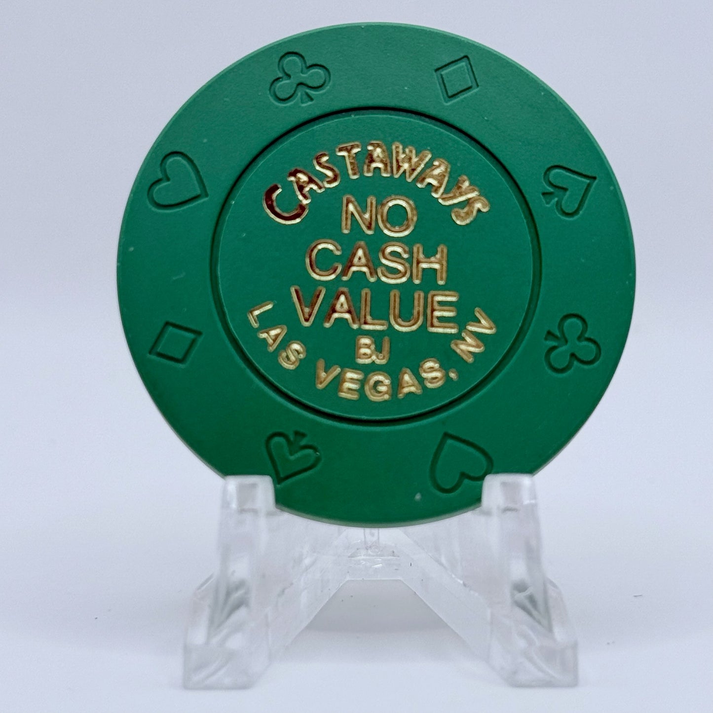 Castaways Hotel Casino Bowling Las Vegas Nevada 2003 Series 1 Green NCV Casino Chip E9886