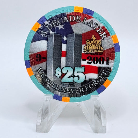 Four Queens Las Vegas Nevada 2011 'World Trade Center - We Will Never Forget' LE $25 Casino Chip D0273