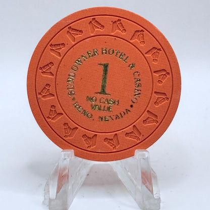 Sundowner Reno Nevada 1990s LE $1 NCV Casino Chip V9870