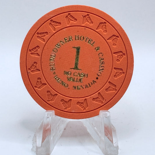 Sundowner Reno Nevada 1990s LE $1 NCV Casino Chip V9870