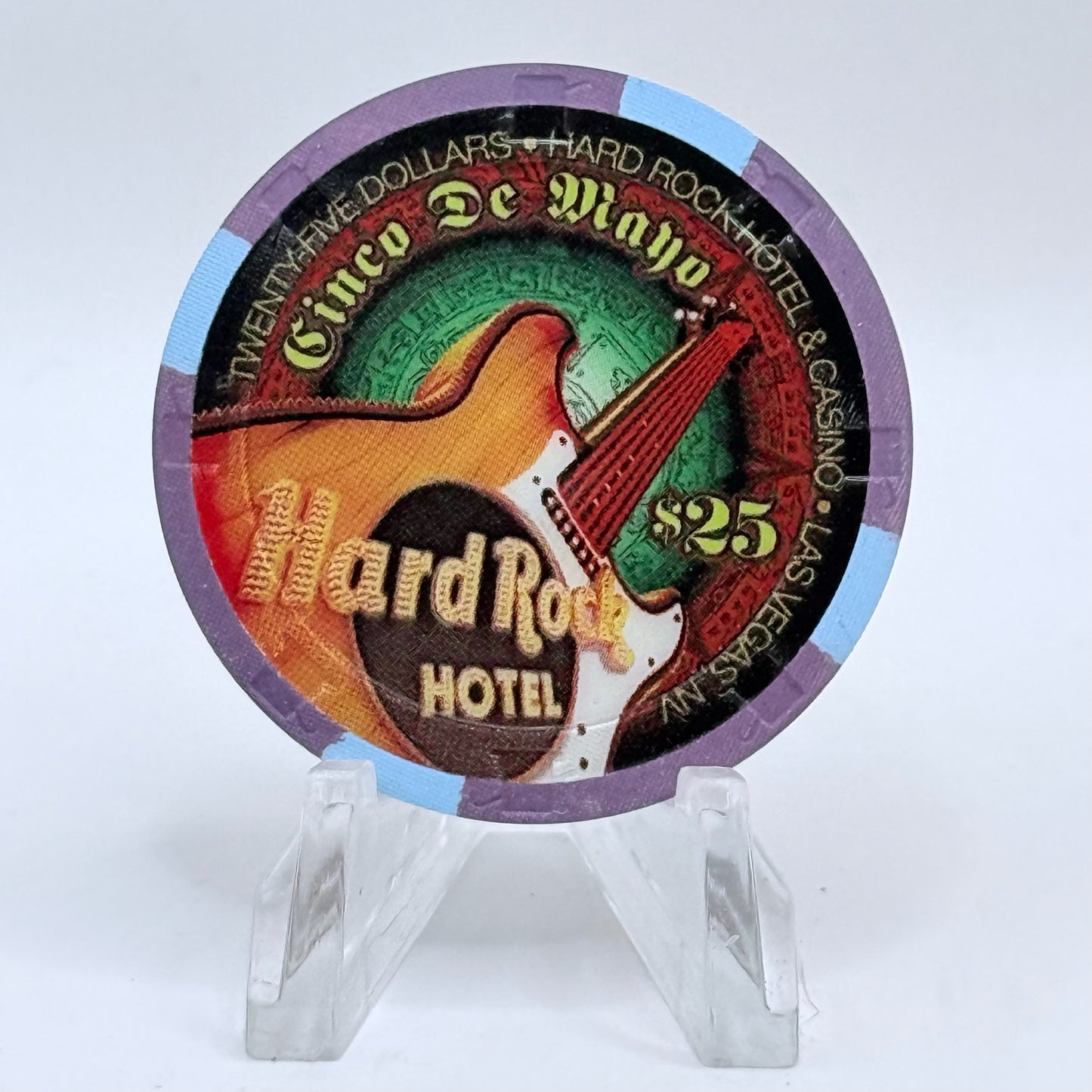 Hard Rock - Las Vegas Nevada 2009 'Cinco De Mayo' LE $25 Casino Chip E8750