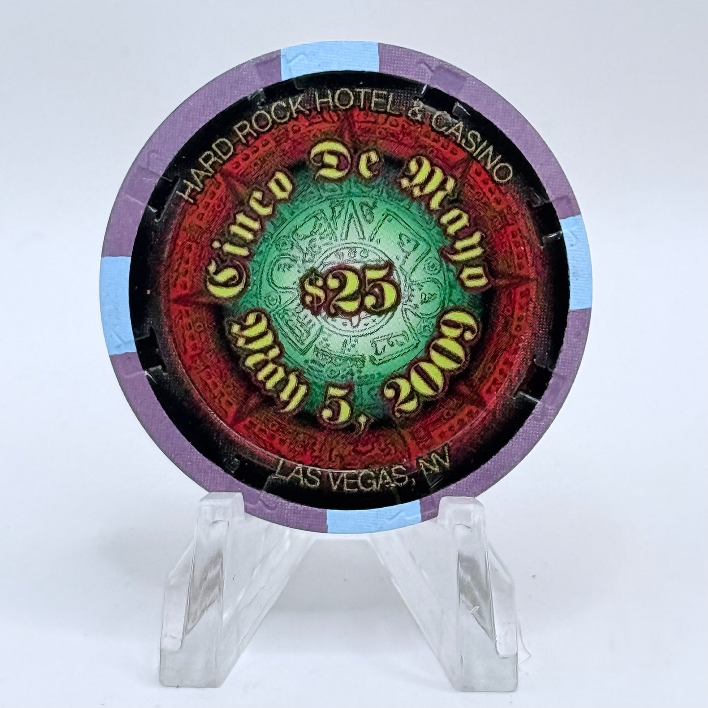 Hard Rock - Las Vegas Nevada 2009 'Cinco De Mayo' LE $25 Casino Chip E8750