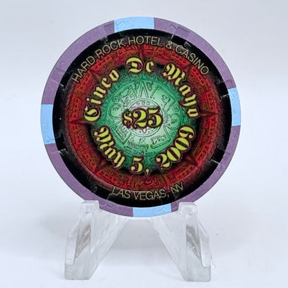 Hard Rock - Las Vegas Nevada 2009 'Cinco De Mayo' LE $25 Casino Chip E8750