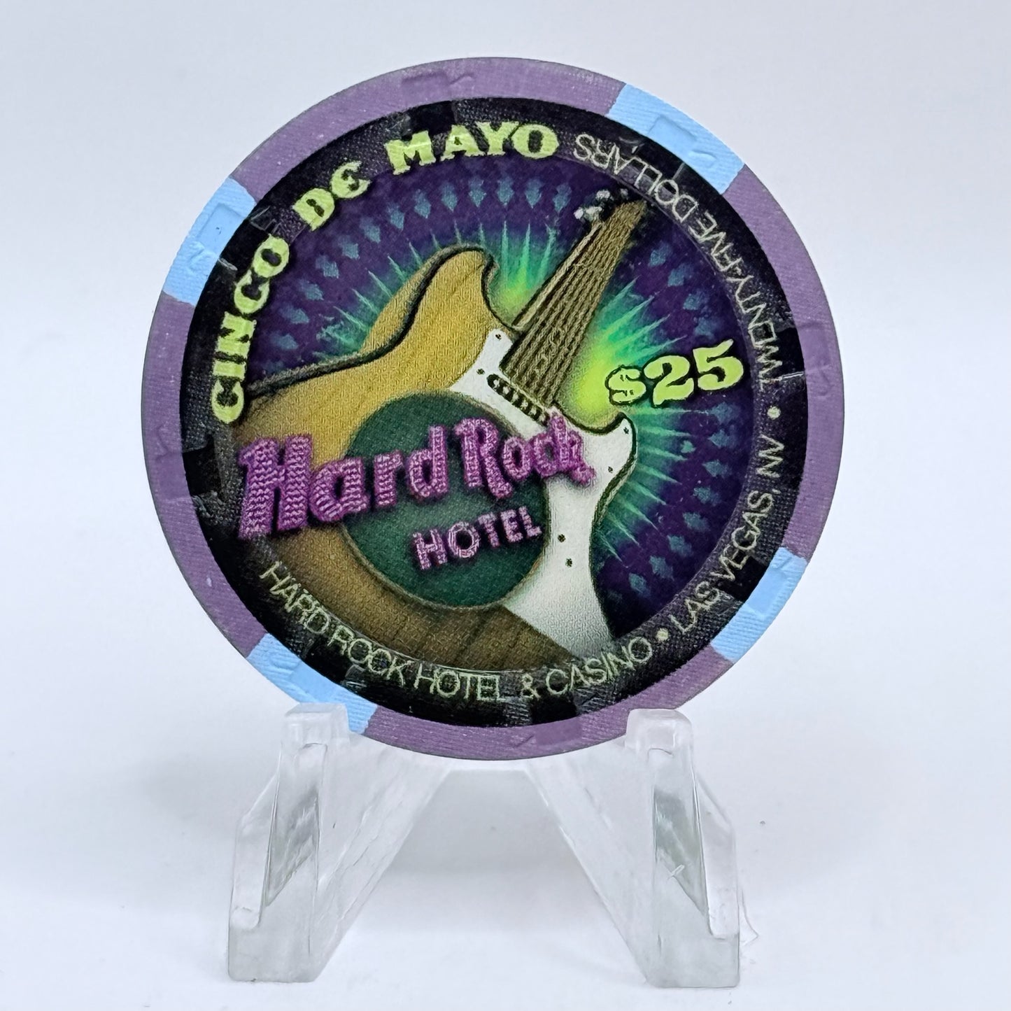 Hard Rock - Las Vegas Nevada 2010 'Cinco De Mayo' LE $25 Casino Chip E9686