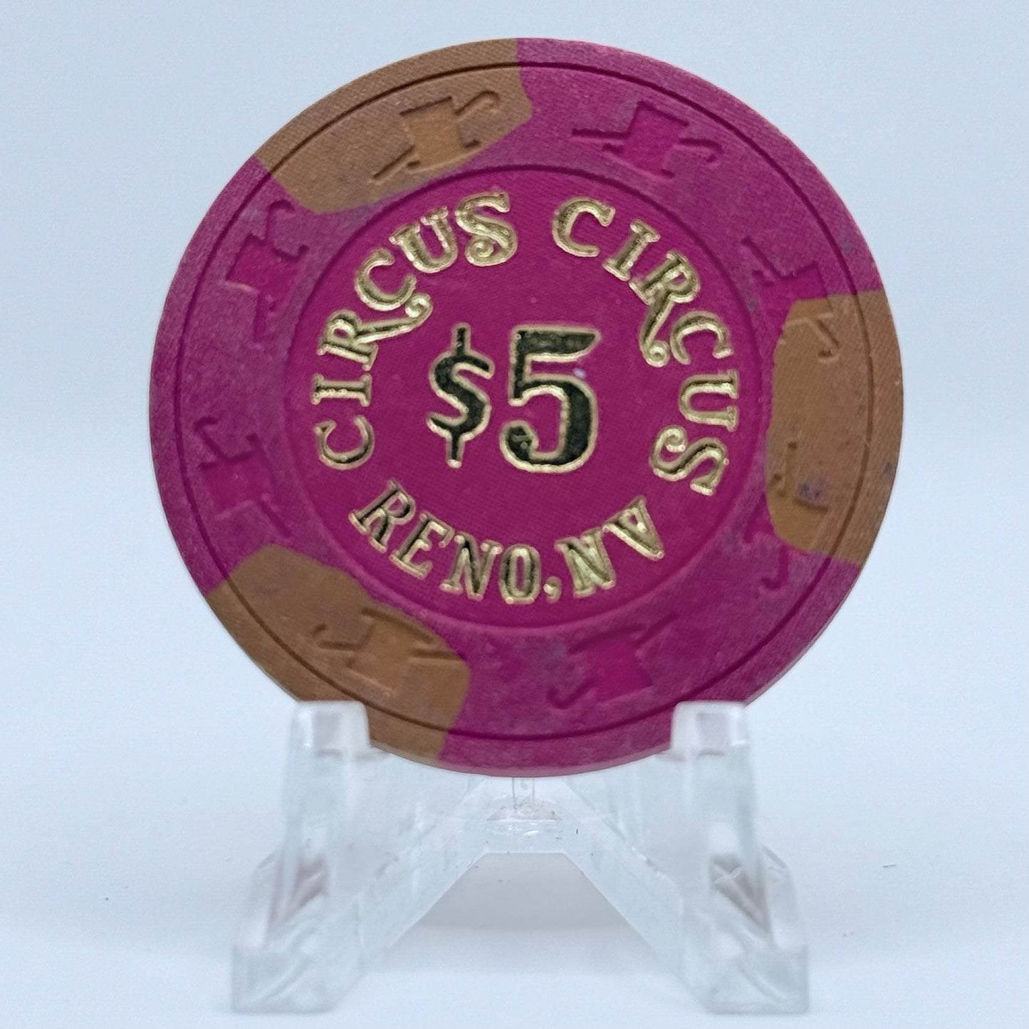 Circus Circus Reno Nevada 1989 $5 Casino Chip N1224