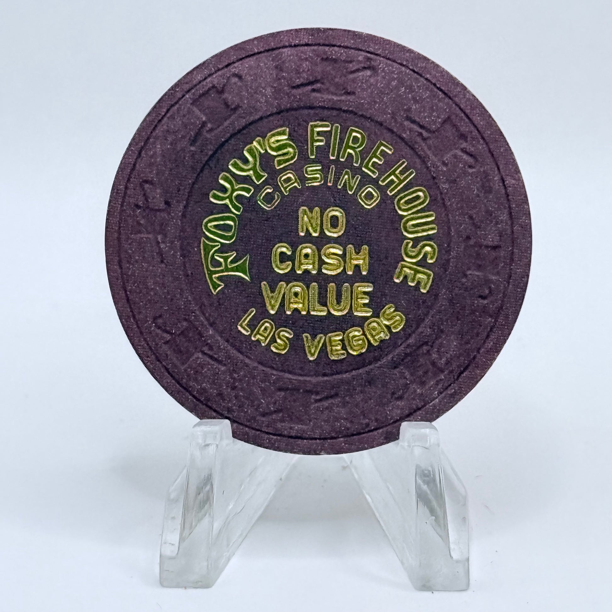 Foxy's Firehouse Las Vegas Nevada 1986 Series 1 NCV Casino Chip V8566