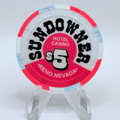 Sundowner Reno Nevada 1998 'Fuzzy Shimada' LE $5 Casino Chip V1610