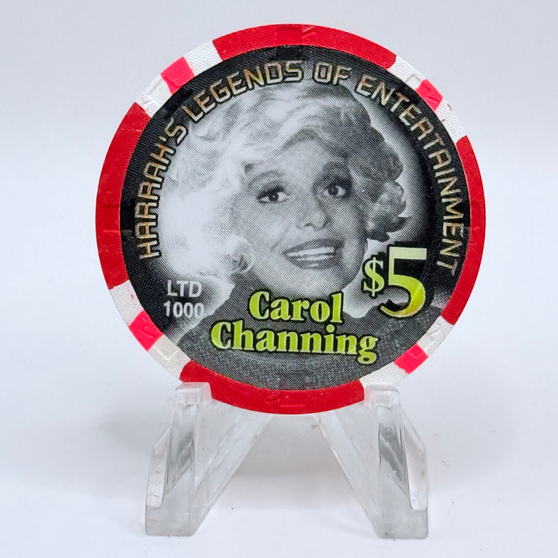 Harrah's - Shreveport Shreveport Louisiana 2000 'Millennium - Carol Channing' LE $5 Casino Chip
