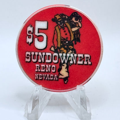 Sundowner Reno Nevada 1999 'Countdown To The Millennium' LE $5 Casino Chip V5702