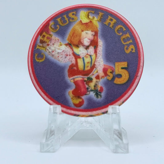 Circus Circus Las Vegas Nevada 1998 '30 Years' LE $5 Casino Chip V2274